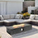 Load image into Gallery viewer, 56-Inch Outdoor Rectangular Propane Fire Pit Table – 50,000 BTU, Smoke-Free, Includes Lava Rocks & Waterproof Cover