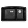 Load image into Gallery viewer, MSI Surfaces Black Quartz Double Bowl Sink 60/40-3219