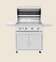 Load image into Gallery viewer, Summerset Sizzler / Sizzler Pro 32″ Grill Cart – Premium stainless steel cart with folding shelves, storage, and ventilation features