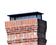 Load image into Gallery viewer, MULTI-FLUE CHIMNEY CAPS - BLACK *REVERSIBLE* - CA 5/8" MESH