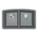 Load image into Gallery viewer, MSI Surfaces Grey Quartz Double Bowl Sink 50/50-3219