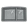 Load image into Gallery viewer, MSI Surfaces Grey Quartz Double Bowl Sink 60/40-3219