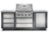 Load image into Gallery viewer, Napoleon OASIS 100 Modular Outdoor Kitchen with 500 Series 32-Inch 4-Burner Gas Grill, stainless steel construction, custom countertop, and rollout propane tank storage.
