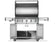 Load image into Gallery viewer, Napoleon Rogue PRO 625 5-Burner Gas Grill with Infrared Side Burner, stainless steel finish, backlit knobs, and integrated sear station for perfect grilling.