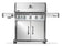 Load image into Gallery viewer, Napoleon Rogue PRO 625 5-Burner Gas Grill with Infrared Side Burner, stainless steel finish, backlit knobs, and integrated sear station for perfect grilling.