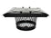 Load image into Gallery viewer, STACKABLE ROUND SINGLE FLUE CHIMNEY CAPS FOR MASONRY CHIMNEYS - BLACK POWDER COATED - 3/4" MESH