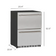 Load image into Gallery viewer, Summerset 24” Outdoor Rated Double Drawer Refrigerator 5.01CU.FT 14Cans SSRFR-24DR2-A