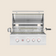 Load image into Gallery viewer, Summerset TRL 32 Pro stainless steel grill with 20,000 BTU burners, infrared back burner, rotisserie, LED and halogen lights.