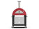 Load image into Gallery viewer, Alfa Moderno 2 Pizze 38 inch wood fired pizza oven with base in antique red