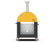 Load image into Gallery viewer, Alfa Moderno 2 Pizze 38 inch wood fired pizza oven with base in fire yellow