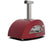 Load image into Gallery viewer, Alfa Moderno 3 Pizze 43-inch wood fired pizza oven in ruby red outdoor oven