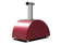 Load image into Gallery viewer, Alfa Moderno 3 Pizze 43-inch wood fired pizza oven in ruby red outdoor oven