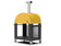 Load image into Gallery viewer, Alfa Moderno 3 Pizze wood fired pizza oven with base in fire yellow outdoor pizza oven