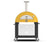 Load image into Gallery viewer, Alfa Moderno 3 Pizze wood fired pizza oven with base in fire yellow outdoor pizza oven