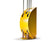 Load image into Gallery viewer, Alfa Vela Pizza Peel Holder in imperial yellow stainless steel design for indoor and outdoor pizza peel storage solution