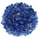 Load image into Gallery viewer, American Fire Products 1/2 inch Cobalt reflective fire glass with sapphire blue mirror finish for fire pits and fireplaces