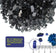 Load image into Gallery viewer, Size specification image showing American Fire Products 1/2 inch fire glass dimensions with approximately 1/2 inch thickness and varying widths.