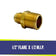 Load image into Gallery viewer, American Fire Products 1/2 inch flare x 1/2 inch MIP fitting for gas line connections in fire pit and fireplace systems