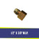 Load image into Gallery viewer, American Fire Products 1/2 inch x 3/8 inch MIP gas fitting adapter for fire pit and fireplace gas line connections