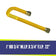 Load image into Gallery viewer, American Fire Products 1 inch OD 3/4 inch MIP x 3/4 inch FIP 22 inch flex connector for gas line connections in fire pit and fireplace systems