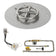 Load image into Gallery viewer, Alt Text:
American Fire Products 12 Inch Round Stainless Steel Flat Pan with AWEIS Electronic Ignition System and 6 Inch Ring Burner for Natural Gas Fire Pits