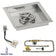Load image into Gallery viewer, American Fire Products 12 Inch Square Stainless Steel Drop-In Pan with 6 Inch Ring Burner and AWEIS Electronic Ignition System for Natural Gas Fire Pits