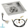 Load image into Gallery viewer, American Fire Products 12 Inch Square Stainless Steel Drop-In Pan with 6 Inch Ring Burner and AWEIS Electronic Ignition System for Whole House Propane Fire Pits