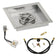 Load image into Gallery viewer, American Fire Products 12 Inch Square Stainless Steel Drop-In Pan with 6 Inch Ring Burner and AWEIS Electronic Ignition System for Whole House Propane Fire Pits