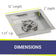 Load image into Gallery viewer, Dimensions of American Fire Products 12 Inch Square Stainless Steel Drop-In Pan with 6 Inch Stainless Steel Ring Burner