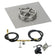 Load image into Gallery viewer, American Fire Products 12 inch square stainless steel flat fire pit pan with 6 inch fire pit ring burner and natural gas spark ignition kit