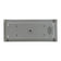 Load image into Gallery viewer, Bottom view of American Fire Products 18 inch by 6 inch stainless steel rectangular drop-in fire pit pan showing built-in 1/2 inch gas inlet
