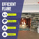 Load image into Gallery viewer, American Fire Products 18 inch H-style burner providing efficient consistent flames in indoor outdoor fireplace with fire glass and 75000 BTU heat output