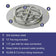 Load image into Gallery viewer, American Fire Products 18 inch stainless steel round flat fire pit pan with 18 inch fire ring featuring 304 stainless steel construction, included 12 inch fire ring burner, 1/2 inch gas inlet for easy connection, built-in weep holes, and 92000 BTU maximum heat output.