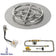Load image into Gallery viewer, American Fire Products 18 Inch Round Stainless Steel Flat Pan with AWEIS Electronic Ignition System and 12 Inch Ring Burner for Natural Gas Fire Pits