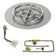 Load image into Gallery viewer, American Fire Products 18 Inch Round Stainless Steel Flat Pan with AWEIS Electronic Ignition System and 12 Inch Ring Burner for Natural Gas Fire Pits