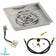 Load image into Gallery viewer, American Fire Products 18 Inch Square Stainless Steel Drop-In Pan with 12 Inch Ring Burner and AWEIS Electronic Ignition System for Whole House Propane Fire Pits
