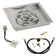 Load image into Gallery viewer, American Fire Products 18 Inch Square Stainless Steel Drop-In Pan with 12 Inch Ring Burner and AWEIS Electronic Ignition System for Whole House Propane Fire Pits