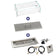 Load image into Gallery viewer, American Fire Products 18 inch x 6 inch Rectangular Drop-In Fire Pit Pan with Spark Ignition Kit Propane Bundle with flame guard and stainless steel burner cover