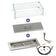 Load image into Gallery viewer, American Fire Products 18 inch x 6 inch Rectangular Stainless Steel Drop-In Fire Pit Pan with AWEIS System Whole House Propane Bundle with flame guard and burner cover