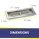 Load image into Gallery viewer, American Fire Products 18 x 6 rectangular stainless steel drop-in pan with AWEIS system and built-in H-burner
