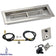 Load image into Gallery viewer, American Fire Products 18 x 6 inch rectangular stainless steel drop-in fire pit pan with natural gas spark ignition kit featuring built-in H-burner and push-button ignition