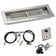 Load image into Gallery viewer, American Fire Products 18 x 6 inch rectangular stainless steel drop-in fire pit pan with propane spark ignition kit featuring built-in H-burner, regulator, and air mixer