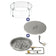 Load image into Gallery viewer, American Fire Products 19" Round Drop-In Pan with AWEIS System (12 Fire Pit Ring) - Natural Gas Bundle