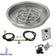 Load image into Gallery viewer, American Fire Products 19 inch round stainless steel drop-in fire pit pan with 12 inch ring burner and natural gas spark ignition kit for outdoor fire pits