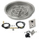 Load image into Gallery viewer, American Fire Products 19 inch round stainless steel drop-in fire pit pan with 12 inch ring burner and natural gas spark ignition kit for outdoor fire pits