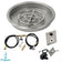 Load image into Gallery viewer, American Fire Products 19 inch round stainless steel drop-in fire pit pan with 12 inch ring burner and propane spark ignition kit for outdoor fire pits