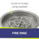 Load image into Gallery viewer, American Fire Products 19 inch round drop-in pan with 12 inch fire pit ring delivering up to 92000 BTU heat output for fire features