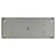 Load image into Gallery viewer, Bottom view of American Fire Products 24 inch by 8 inch stainless steel rectangular drop-in fire pit pan showing built-in 1/2 inch gas inlet