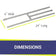 Load image into Gallery viewer, American Fire Products 24 inch stainless steel H-style burner dimensions and specifications for natural gas fire pits