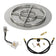 Load image into Gallery viewer, American Fire Products 24 Inch Round Stainless Steel Flat Pan with AWEIS Electronic Ignition System and 18 Inch Ring Burner for Whole House Propane Fire Pits